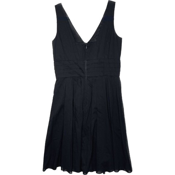 WHBM Black Sleeveless Cocktail Midi Dress Size 6 - Picture 2 of 4